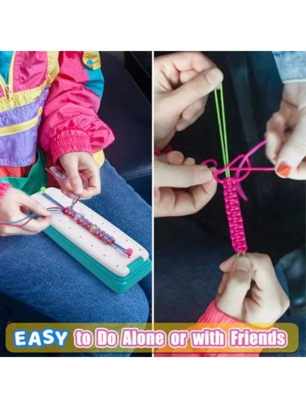 DIY Friendship Bracelet Making Kit for Girls - Fun Jewelry Craft for Ages 8-12